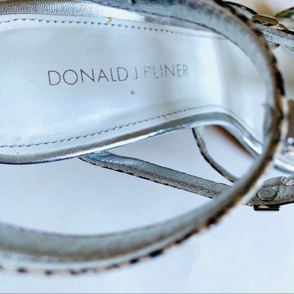 Donald J Plimer Snake Print Straps Heels - Picture 5 of 10